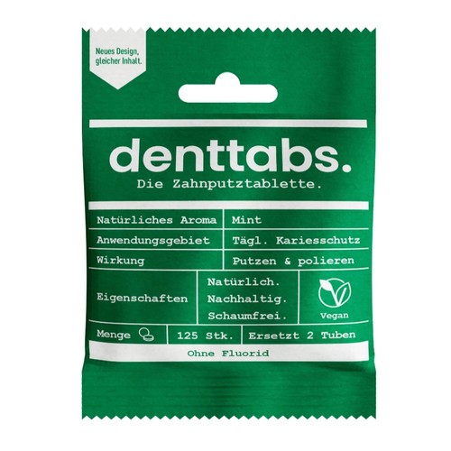 Denttabs zahnpasta tabletten - denttabs, zahnpasta-tabletten