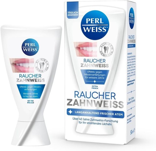 Perlweiss raucher zahnweiss - perlweiss,